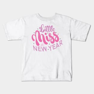 Little Miss New Year Kids T-Shirt